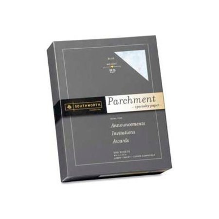 SOUTHWORTH COMPANY Southworth® Parchment Specialty Paper, 8-1/2" x 11", 24 lb, Blue, 500 Sheets/Pack 964C